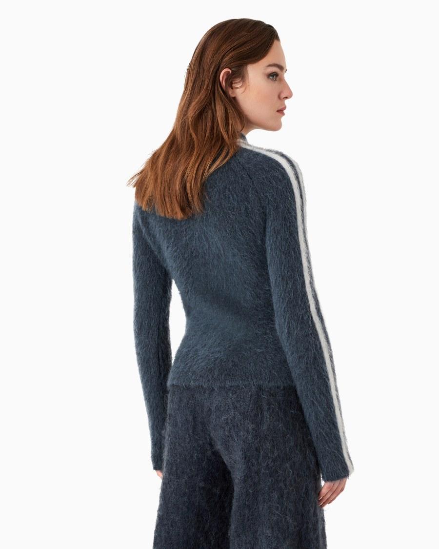 The world of armani GIORGIO ARMANI NEVE MAGLIA IN MOHAIR SETA E LANA Soddisfazione Garantita