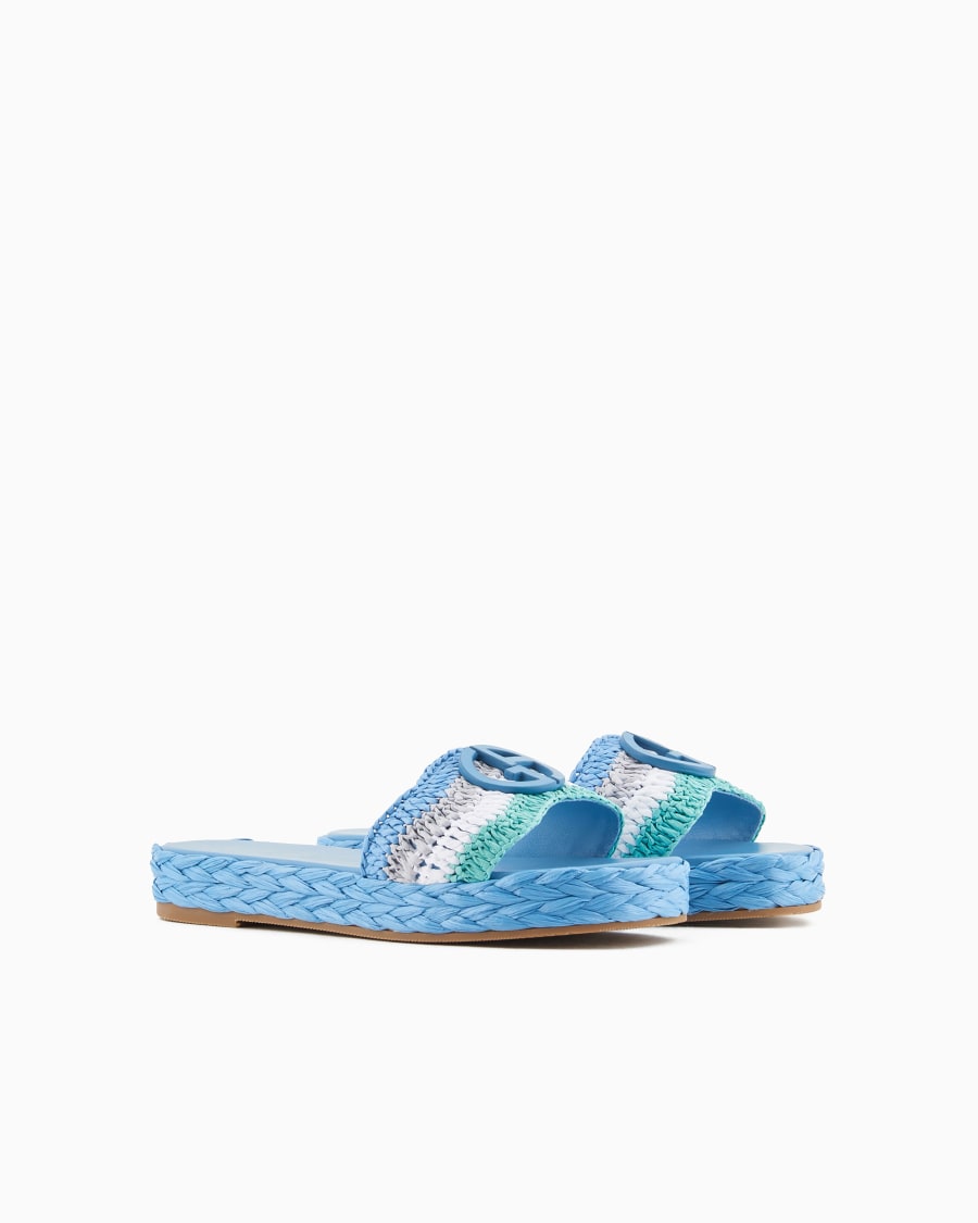 The world of armani SANDALI FLAT CON MOTIVO INTRECCIO Negozi Online