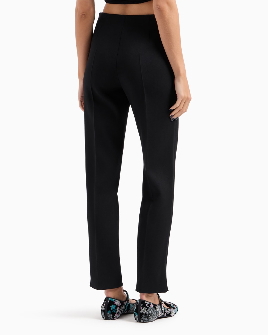 The world of armani PANTALONI DRITTI IN LANA VERGINE STRETCH Vendita Economica