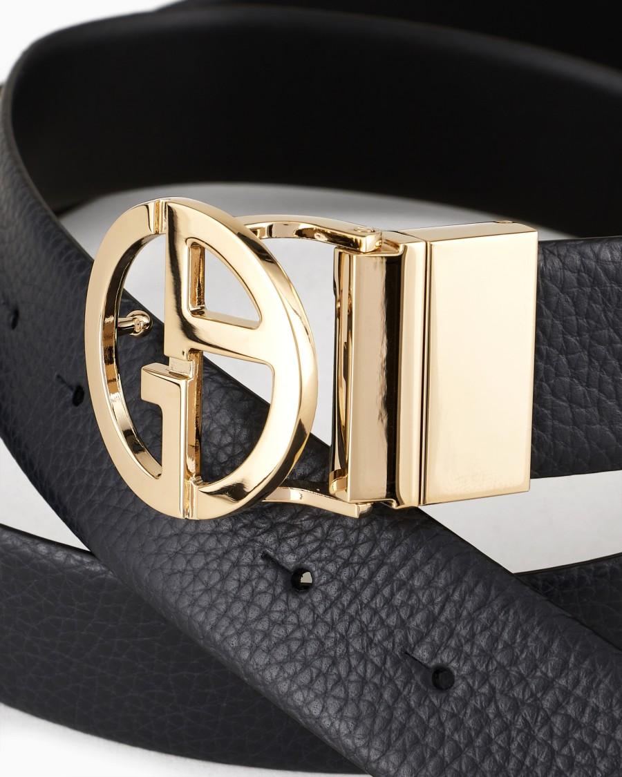 The world of armani CINTURA REVERSIBILE IN PELLE BICOLORE Qualità