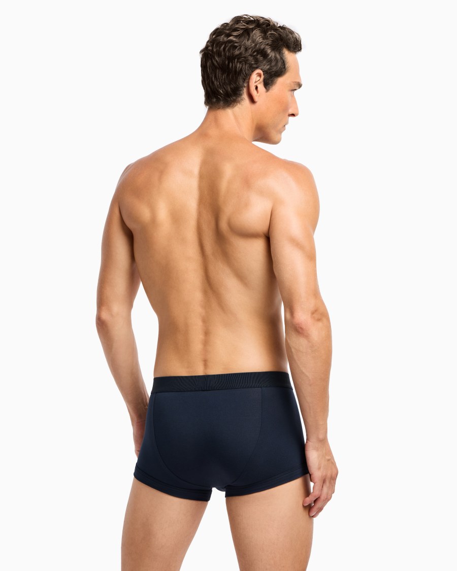 The world of armani BOXER IN JERSEY STRETCH CON BANDA LOGATA Spedizione Gratuita