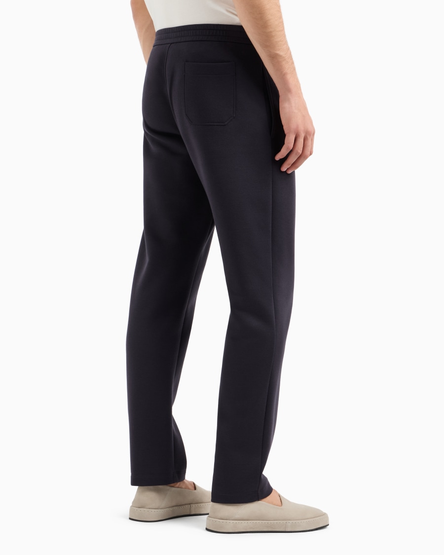 The world of armani PANTALONI IN DOPPIO JERSEY DI COTONE Acquista Ora