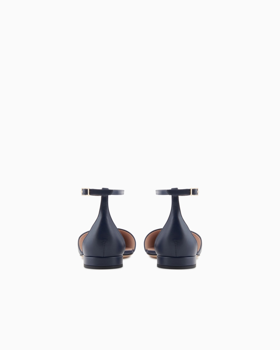 The world of armani BALLERINE CON CINTURINO IN PELLE Offerte
