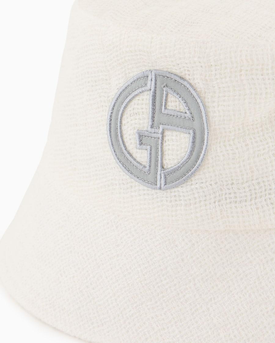 The world of armani CAPPELLO CLOCHE IN MISTO LINO Affare Del Giorno