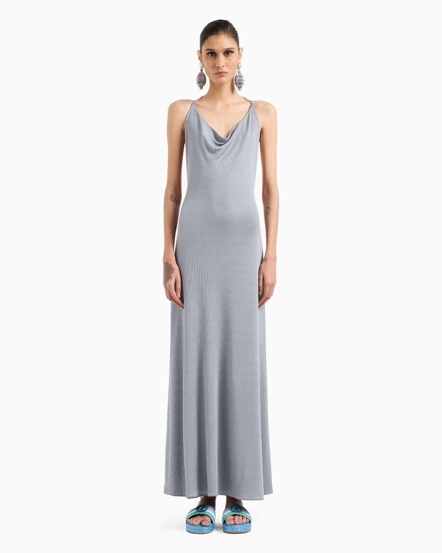 The world of armani ABITO LUNGO IN MISTO VISCOSA A COSTINE Hotsell