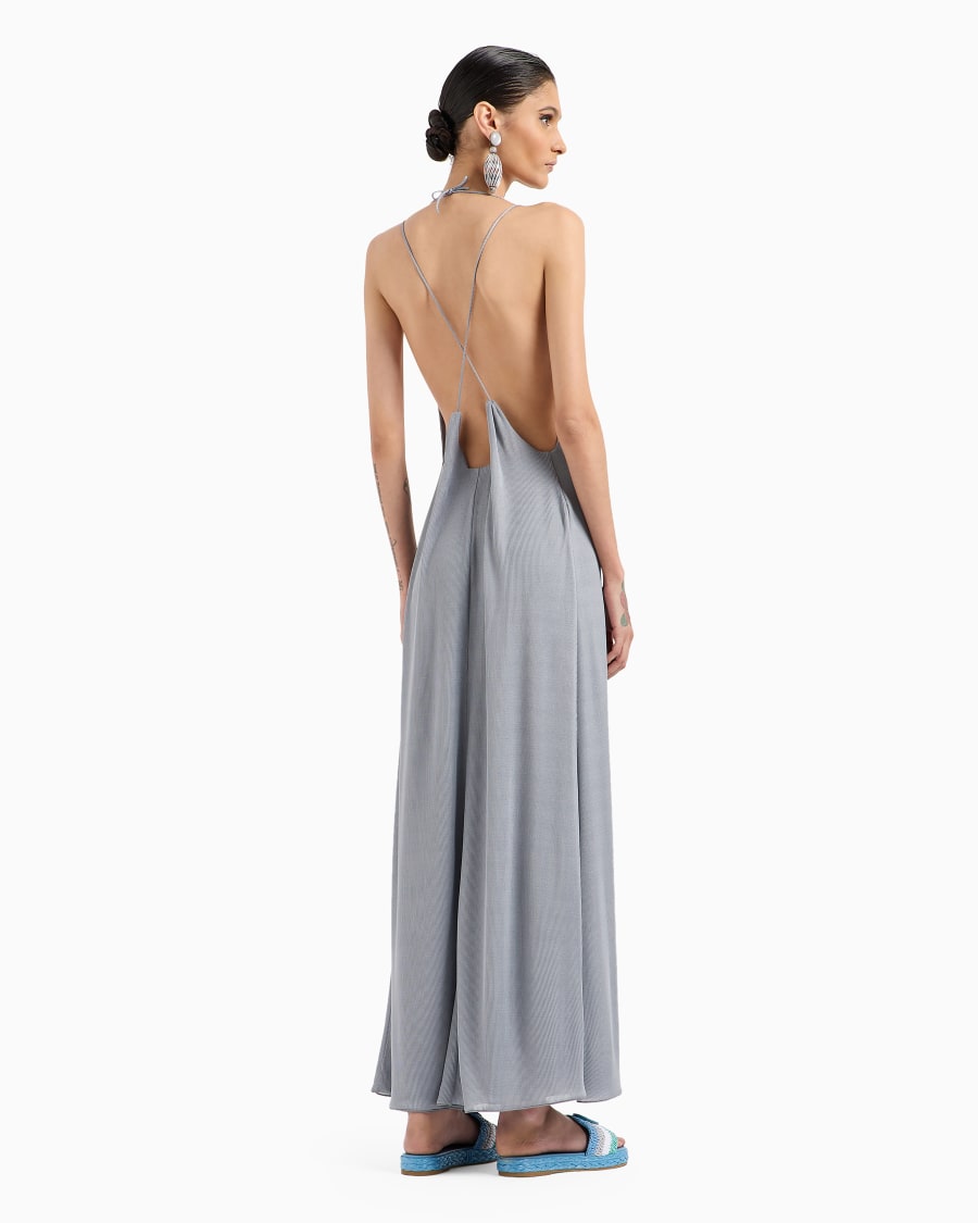 The world of armani ABITO LUNGO IN MISTO VISCOSA A COSTINE Hotsell