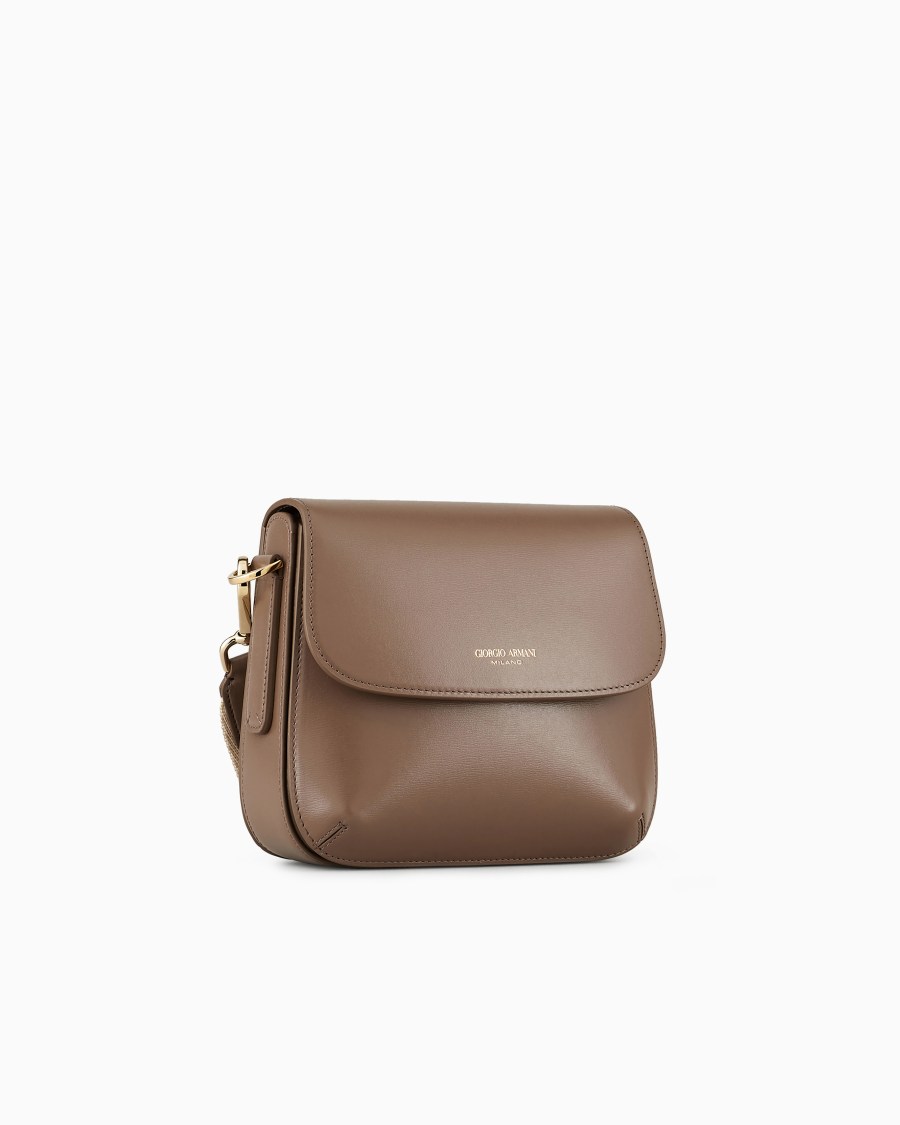 The world of armani BORSA LA PRIMA IN PELLE PALMELLATA CON TRACOLLA A NASTRO Negozi Online