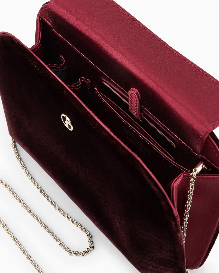The world of armani CLUTCH LA PRIMA IN VELLUTO E RASO Acquista Ora