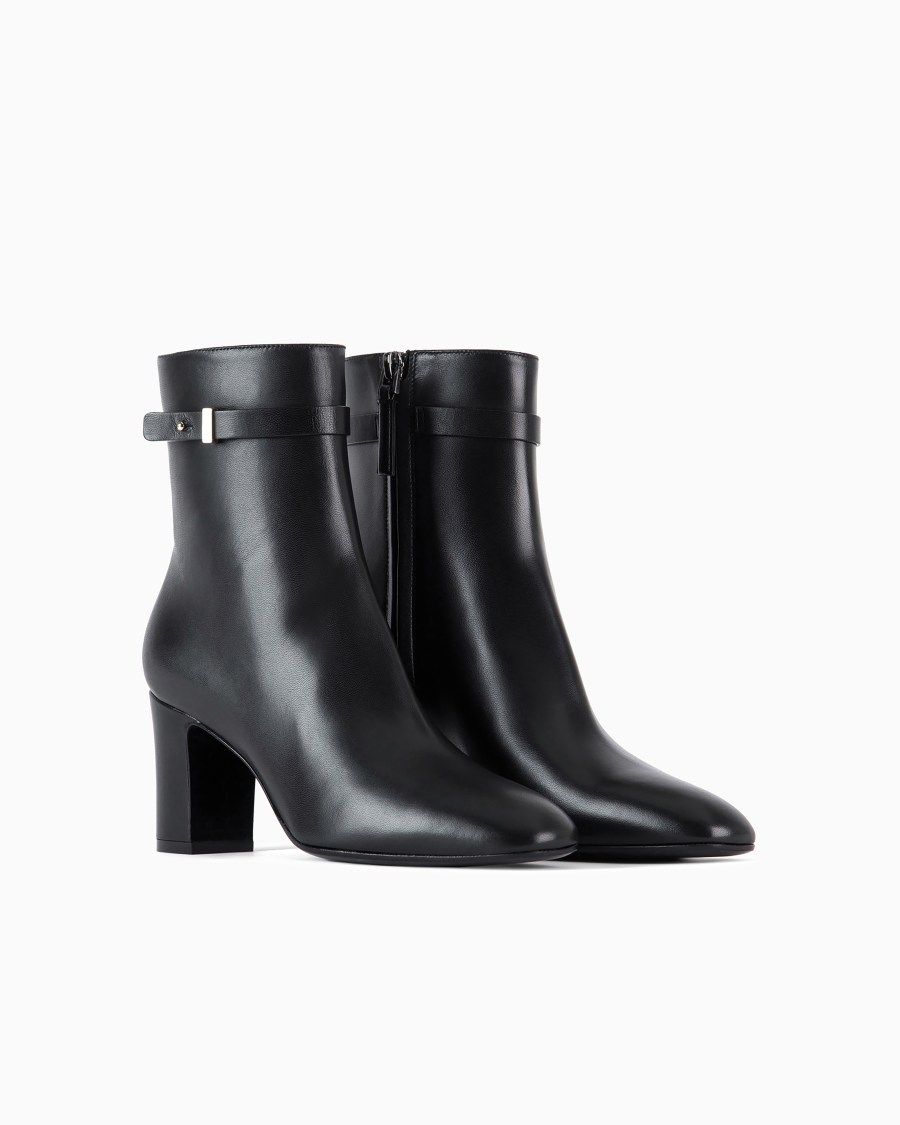 The world of armani STIVALETTI CON TACCO IN NAPPA Promozione Limitata