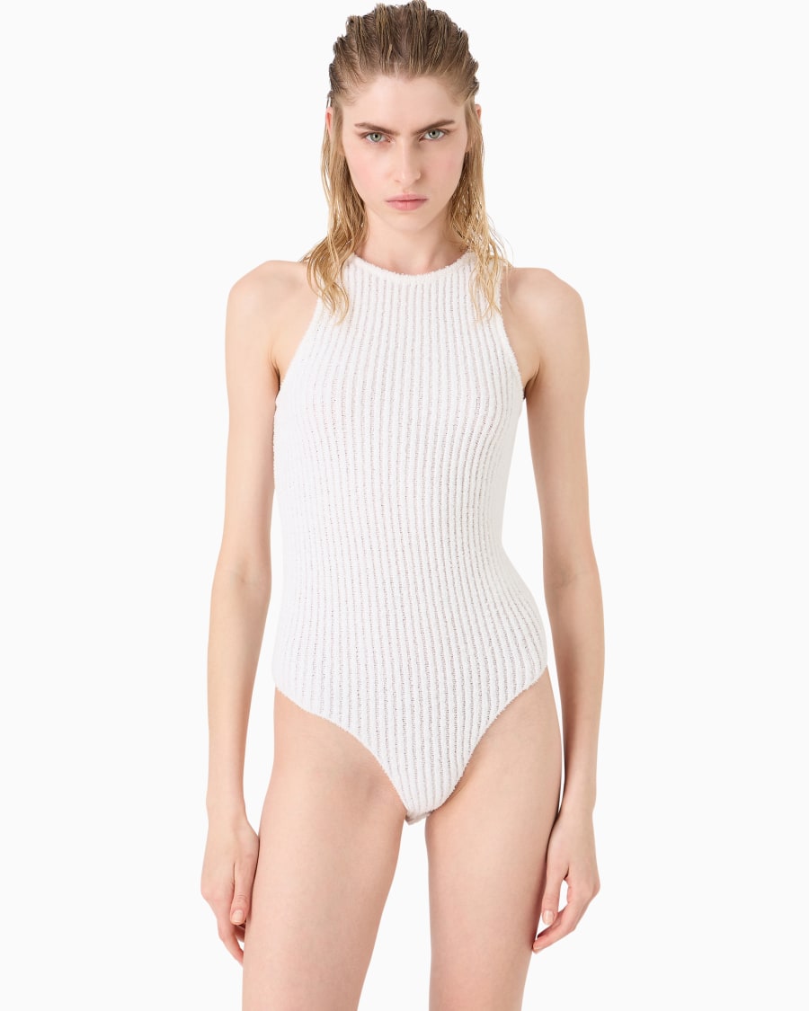 The world of armani BODY IN MISTO COTONE E VISCOSA A COSTE Shopping Online