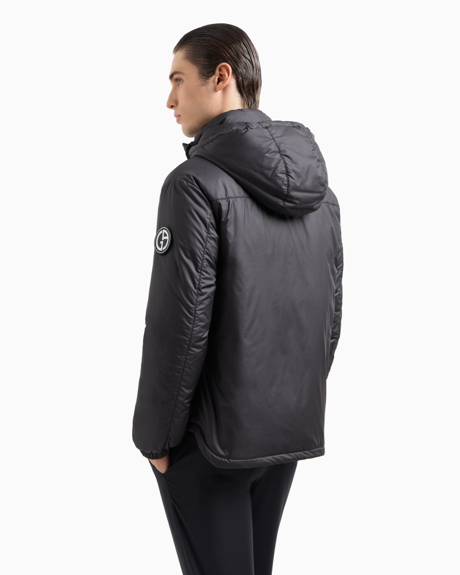 The world of armani BLOUSON CON CAPPUCCIO IMBOTTITO IN PIUMA D'OCA ASV Novità