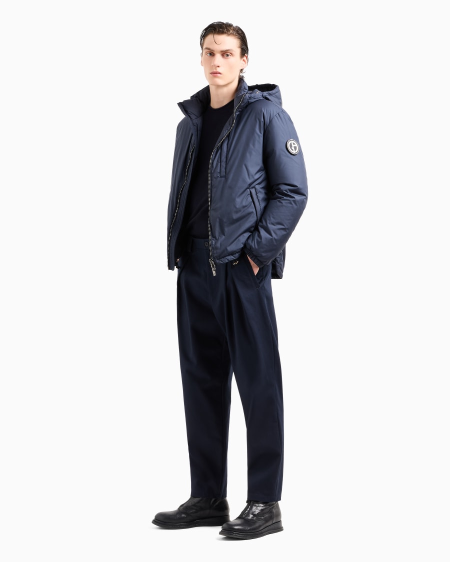 The world of armani BLOUSON CON CAPPUCCIO IMBOTTITO IN PIUMA D'OCA ASV Presa