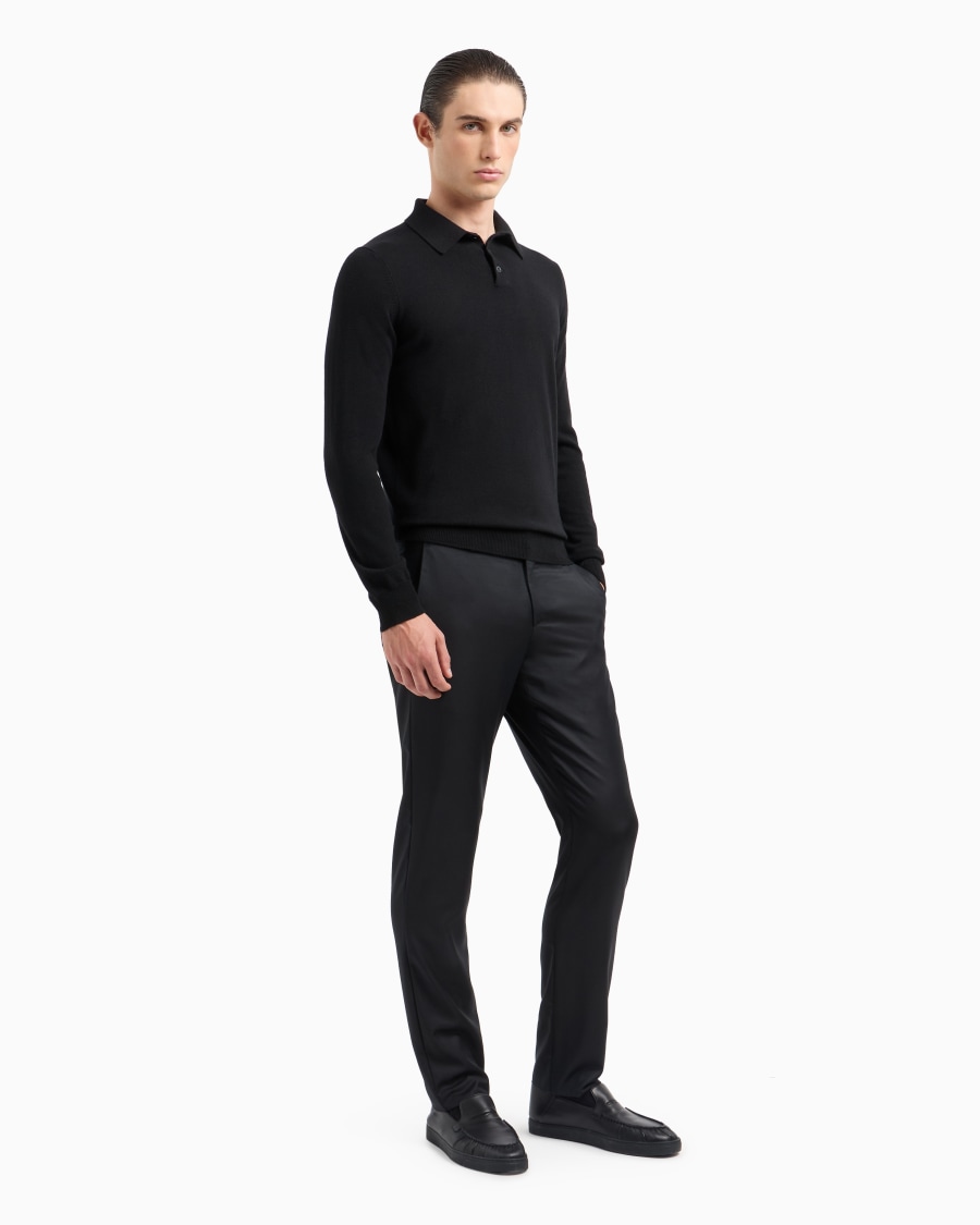 The world of armani POLO A MANICHE LUNGHE IN CASHMERE Sconto