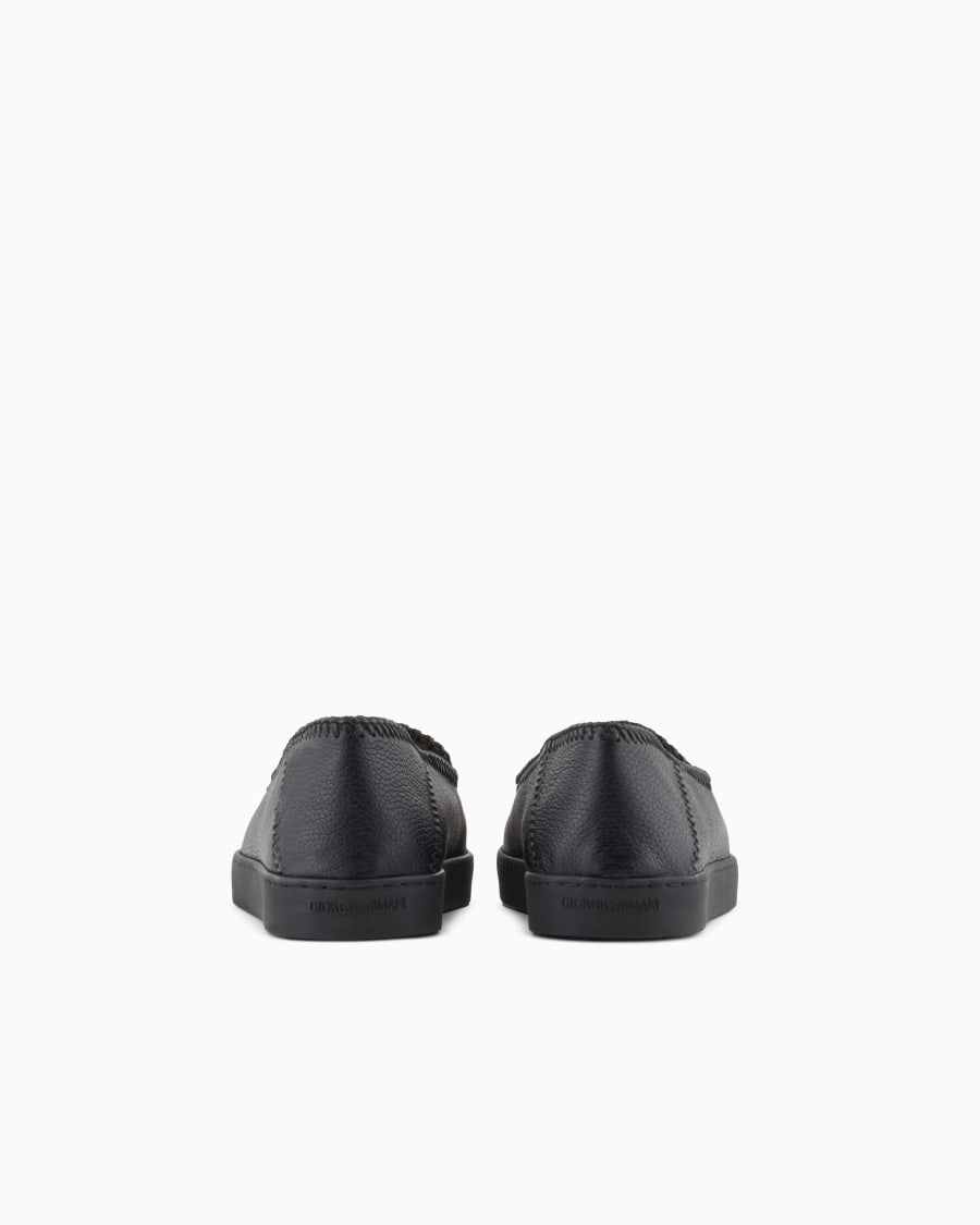 The world of armani GALLERIA 3 SLIP-ON IN CERVO CON INFILATURE Online