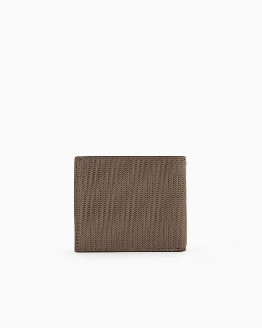 The world of armani PORTAFOGLI BIFOLD IN PELLE STAMPATA Comprane uno, ottenene uno gratis