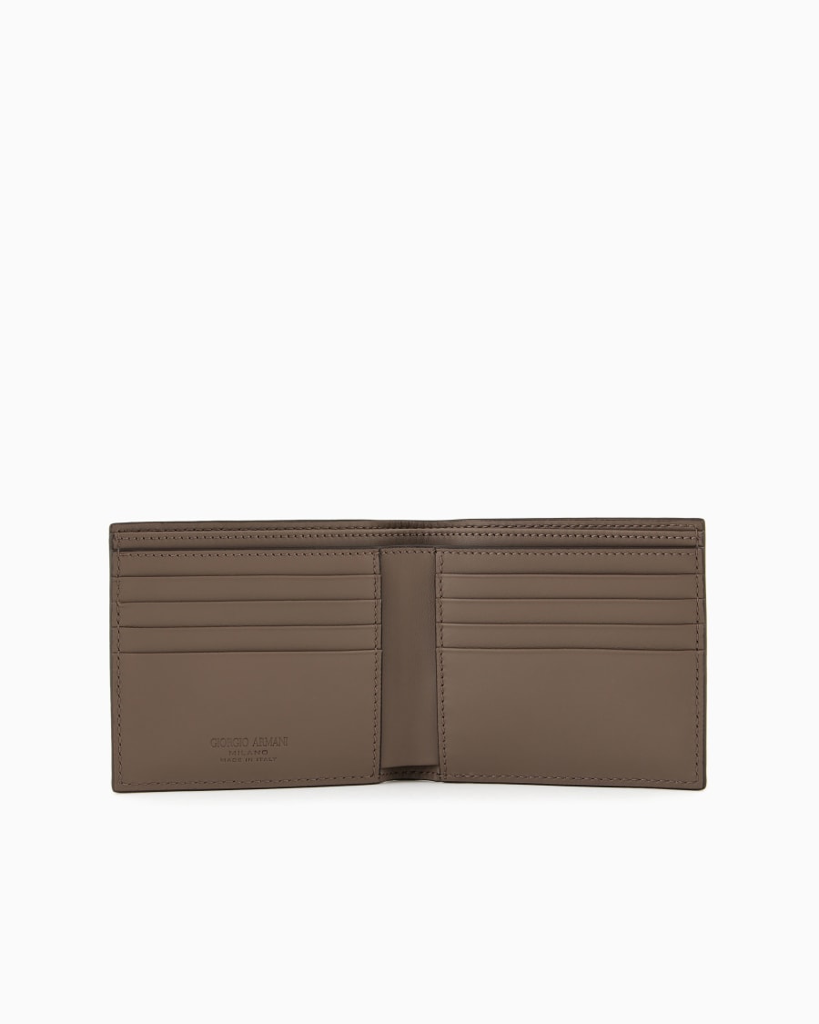 The world of armani PORTAFOGLI BIFOLD IN PELLE STAMPATA Comprane uno, ottenene uno gratis