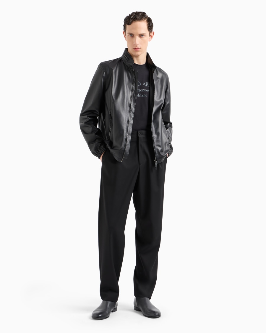 The world of armani T-SHIRT GIROCOLLO BORGONUOVO 11 IN JERSEY DI COTONE PIMA Offerte giornaliere