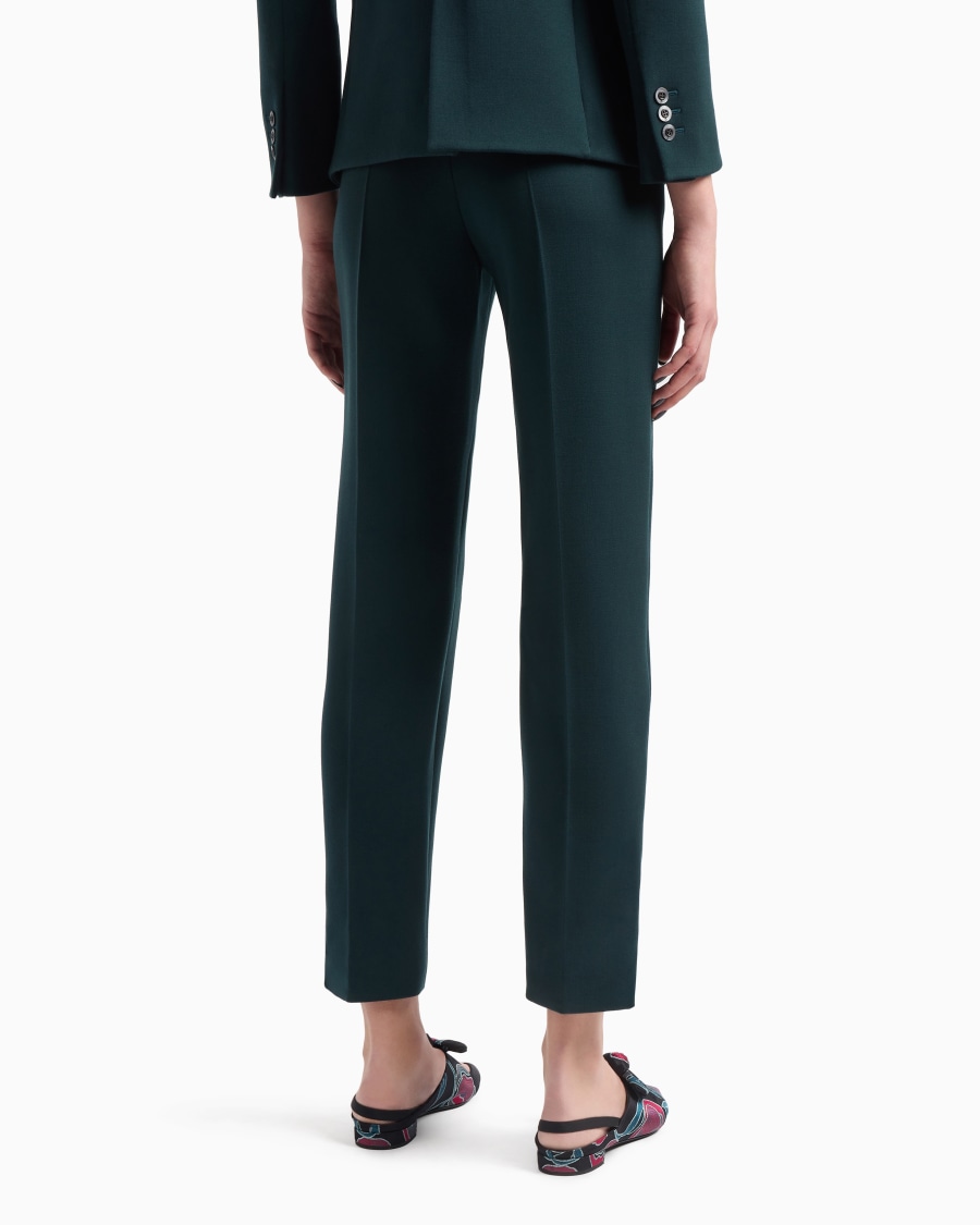 The world of armani PANTALONI DRITTI IN LANA VERGINE STRETCH Fino al 65% di sconto
