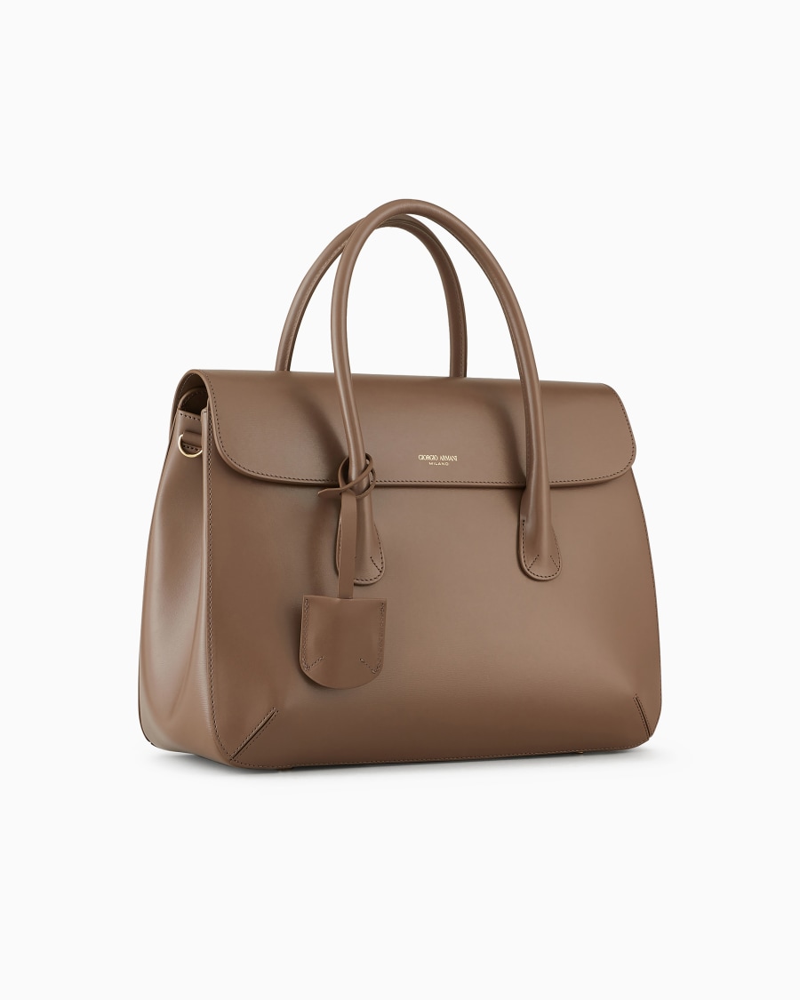 The world of armani BAULETTO GRANDE LA PRIMA IN PELLE PALMELLATA Enormi sconti