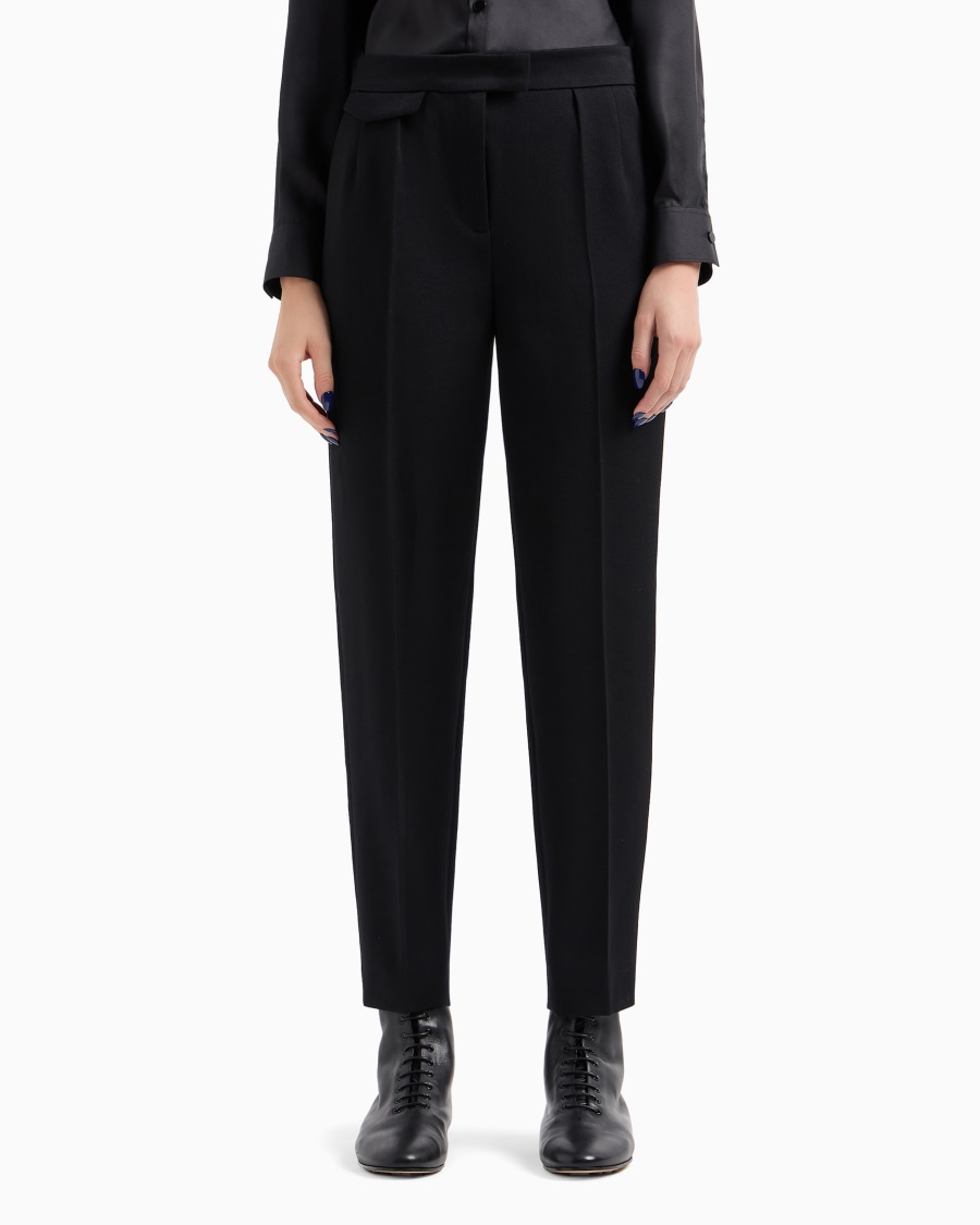 The world of armani PANTALONI DRITTI IN LANA VERGINE Esporta salva