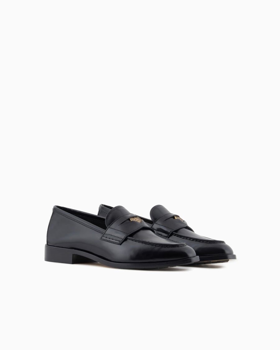 The world of armani MOCASSINI IN PELLE SPAZZOLATA 50% di sconto per tempo limitato