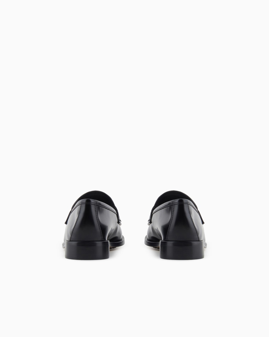 The world of armani MOCASSINI IN PELLE SPAZZOLATA 50% di sconto per tempo limitato