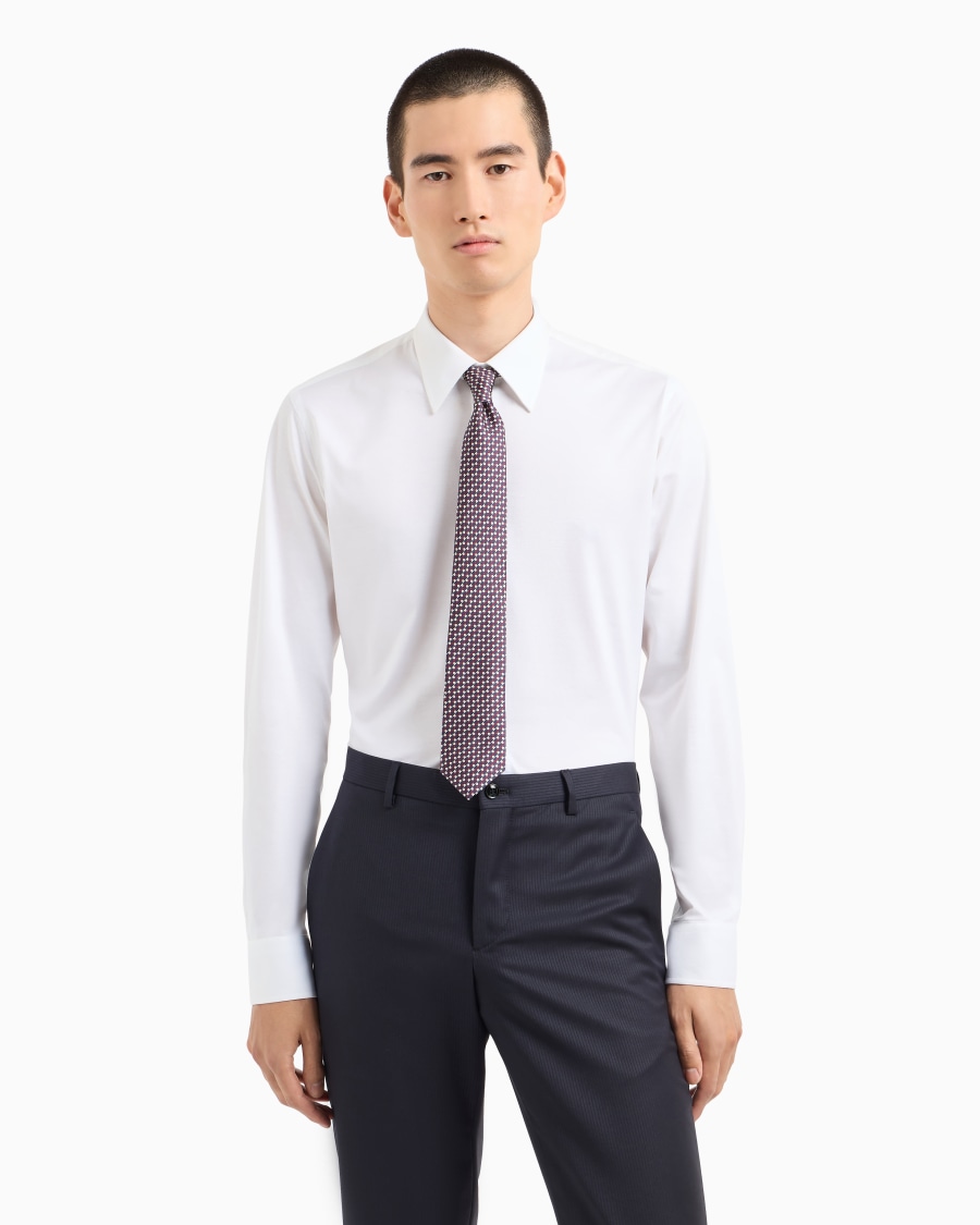 The world of armani CRAVATTA IN SETA STAMPA GEOMETRICA ASV Offerta