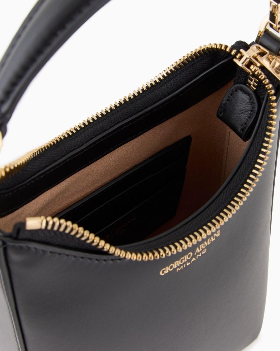 The world of armani HOBO BAG PICCOLA LA PRIMA IN PELLE Grande vendita