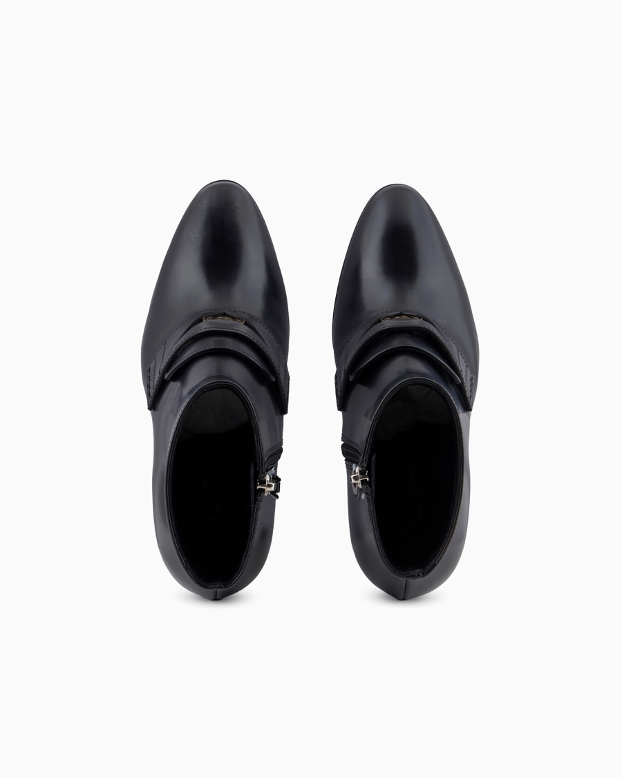 The world of armani STIVALETTI CON TACCO IN PELLE SPAZZOLATA Flash Sale