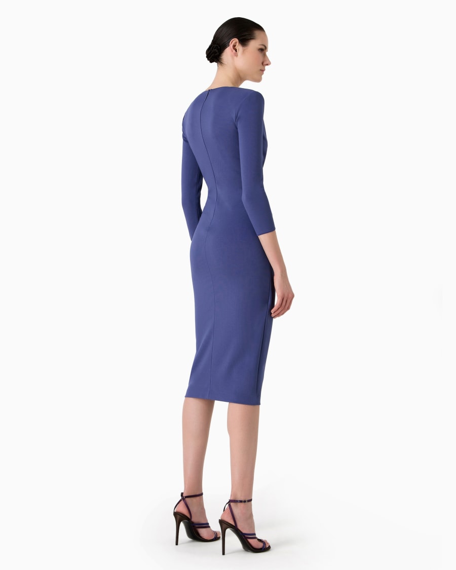 The world of armani ABITO LONGUETTE IN MISTO VISCOSA PUNTO MILANO Offerta esclusiva