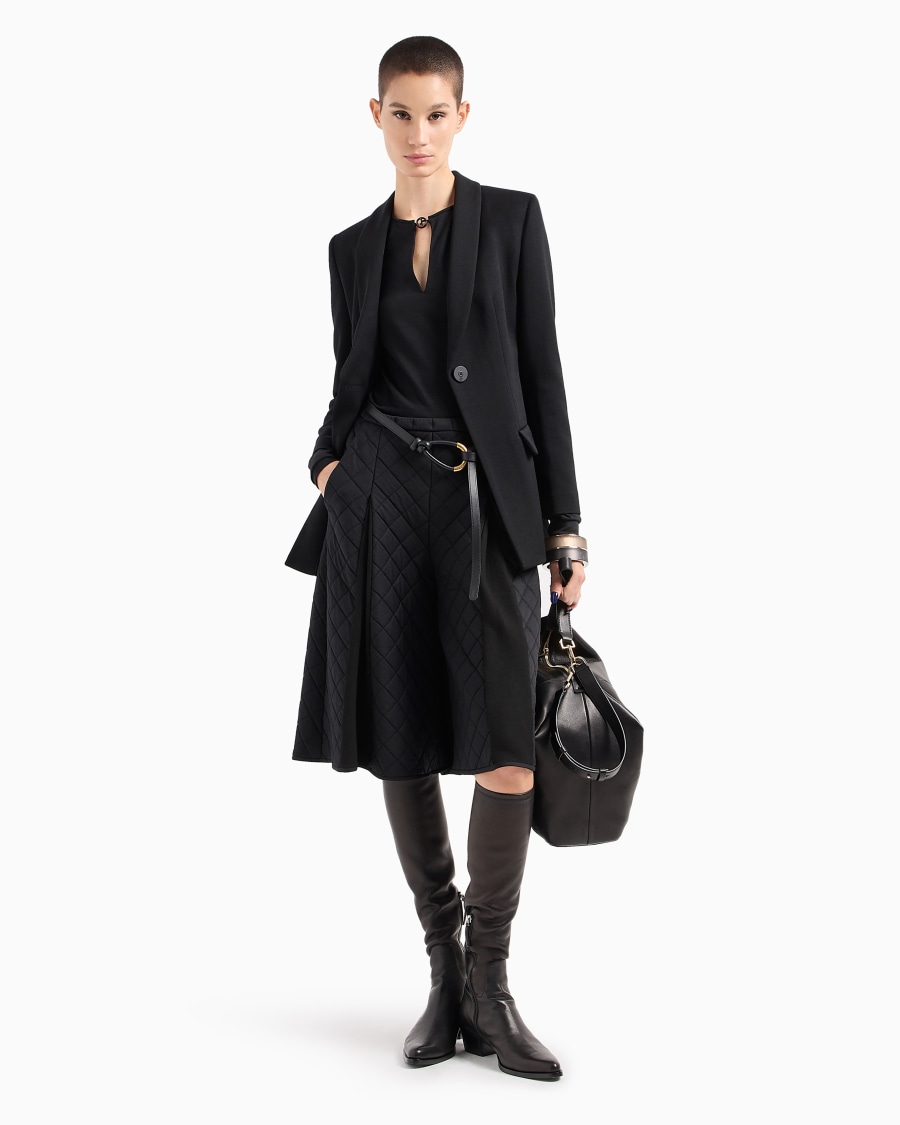 The world of armani MAGLIA A MANICHE LUNGHE IN JERSEY DI LANA Cyber Monday