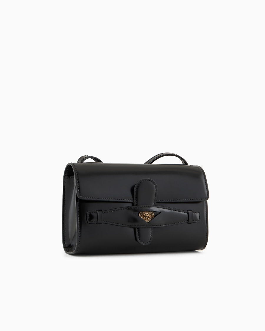The world of armani DENIM COLLECTION CROSSBODY PICCOLA IN PELLE SPAZZOLATA Nuovi prodotti