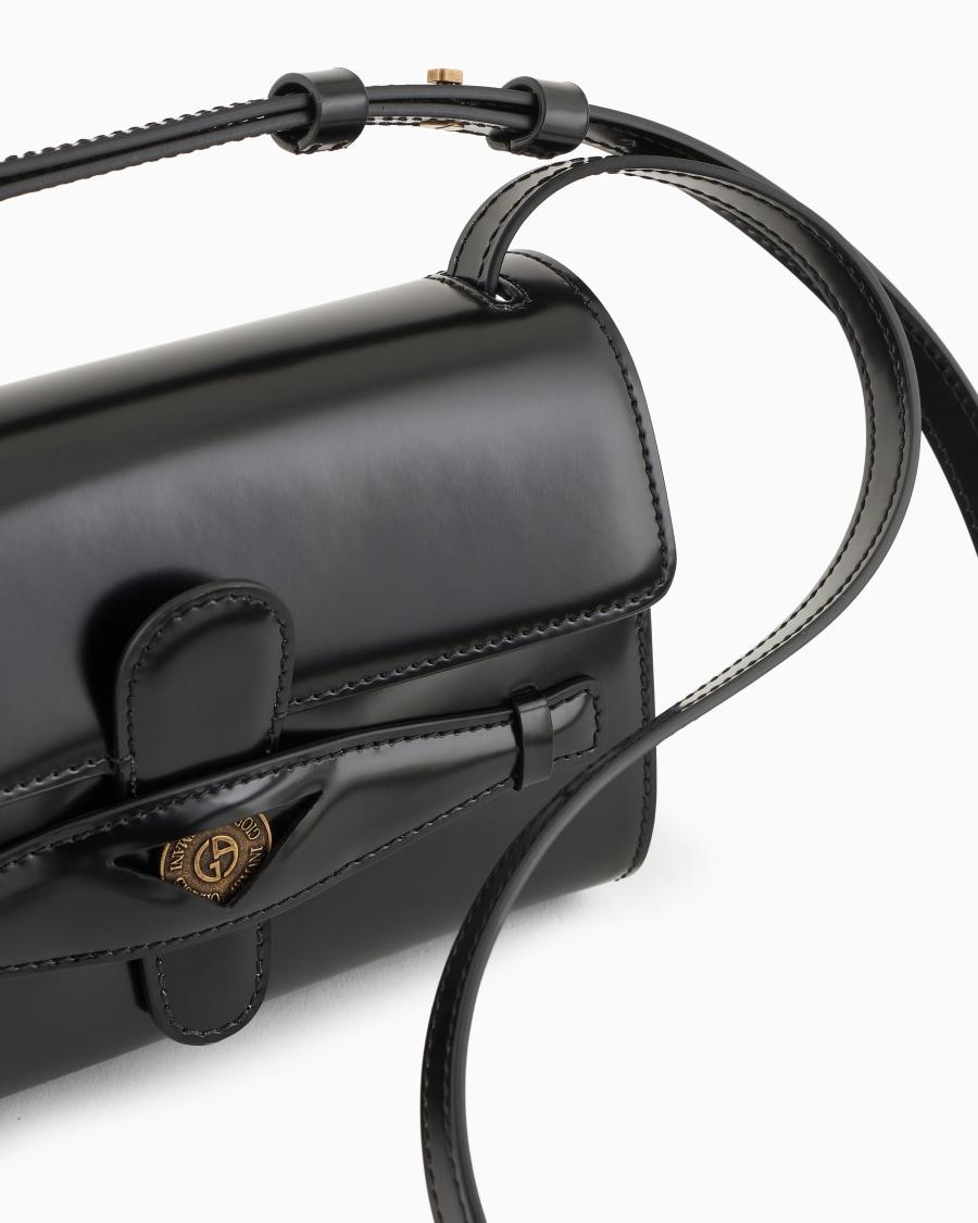 The world of armani DENIM COLLECTION CROSSBODY PICCOLA IN PELLE SPAZZOLATA Nuovi prodotti