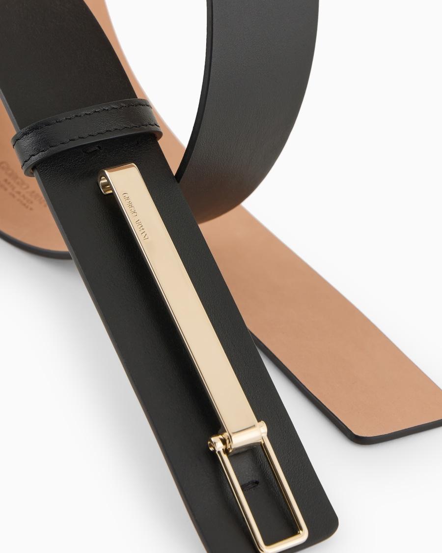 The world of armani CINTURA IN PELLE CON CHIUSURA IN METALLO ASV Offerte stagionali