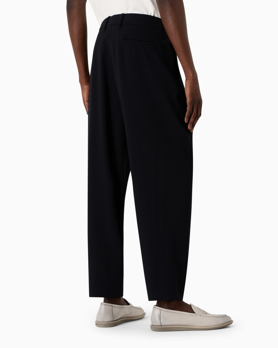 The world of armani PANTALONI A UNA PINCE IN LANA VERGINE Liquidazione