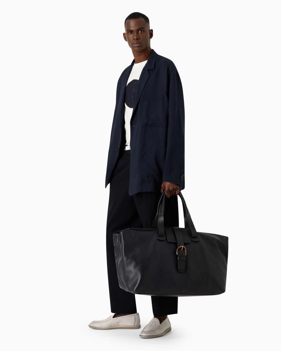The world of armani PANTALONI A UNA PINCE IN LANA VERGINE Liquidazione