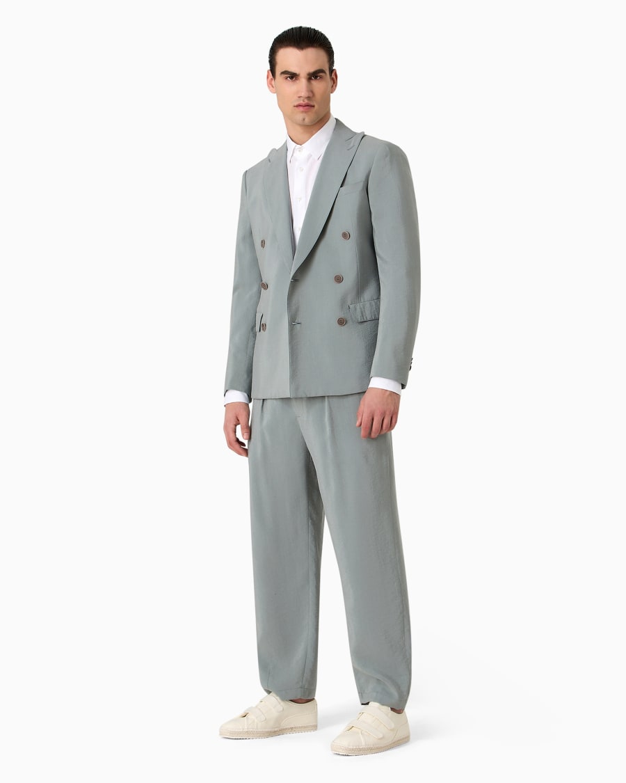 The world of armani CAMICIA REGULAR FIT IN LINO Enormi risparmi