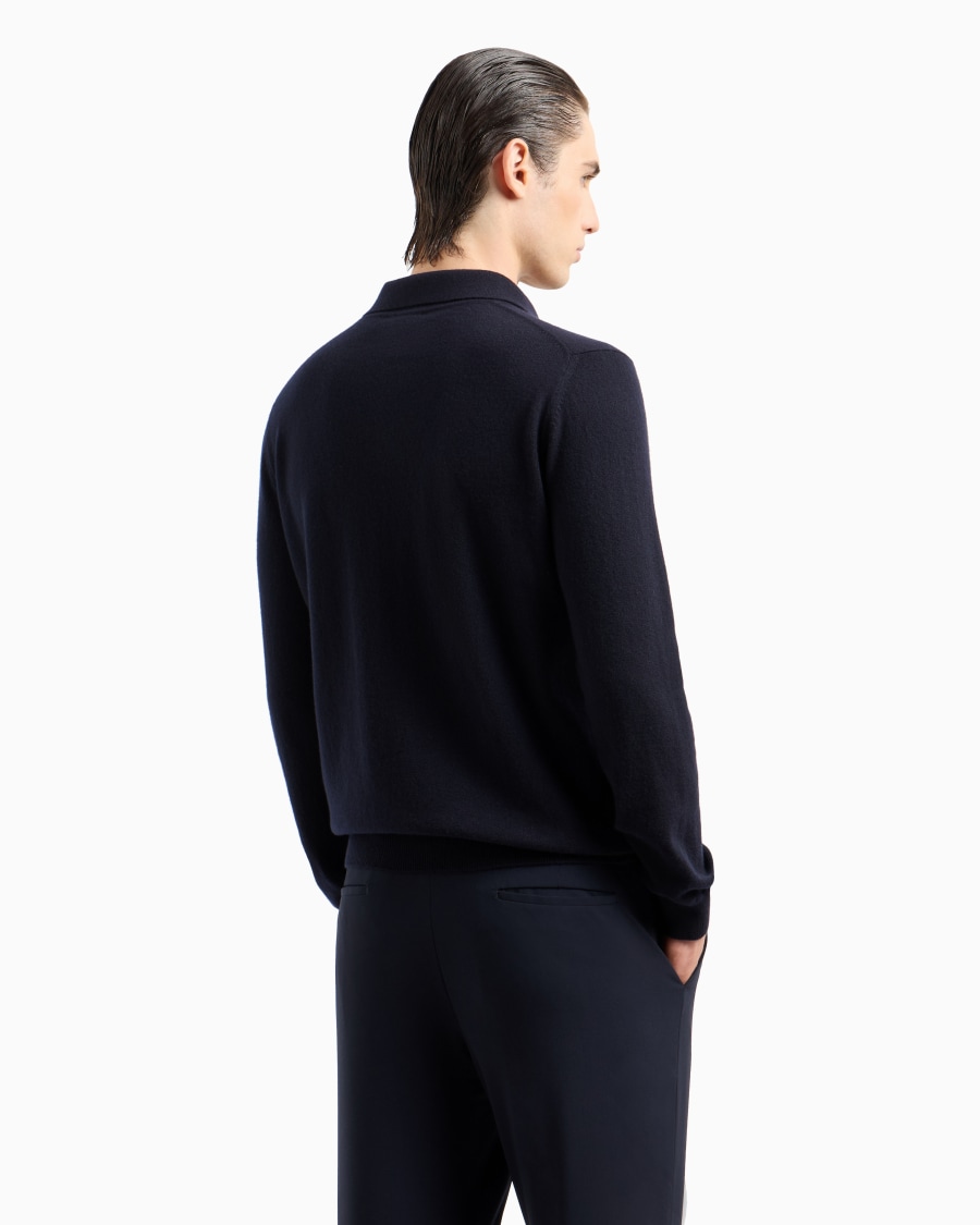The world of armani POLO A MANICHE LUNGHE IN CASHMERE Super Saving Price
