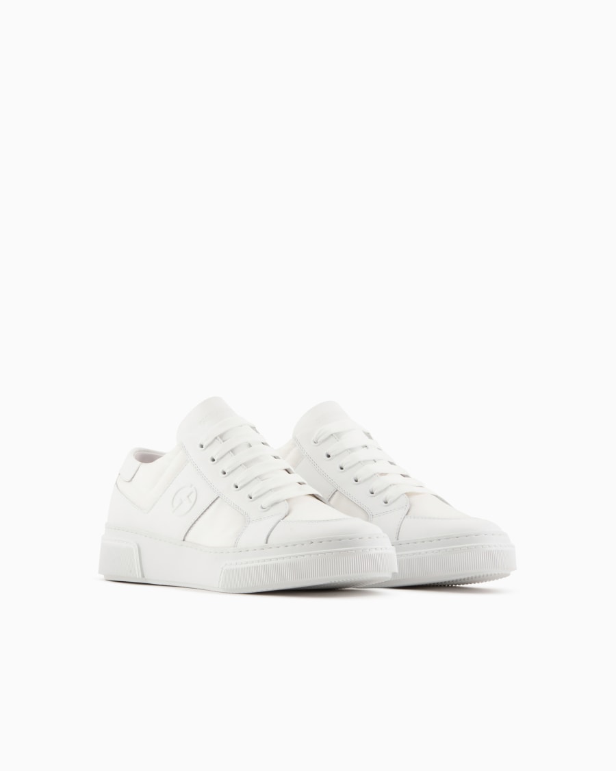 The world of armani SNEAKERS IN PELLE E TESSUTO Offerta settimanale