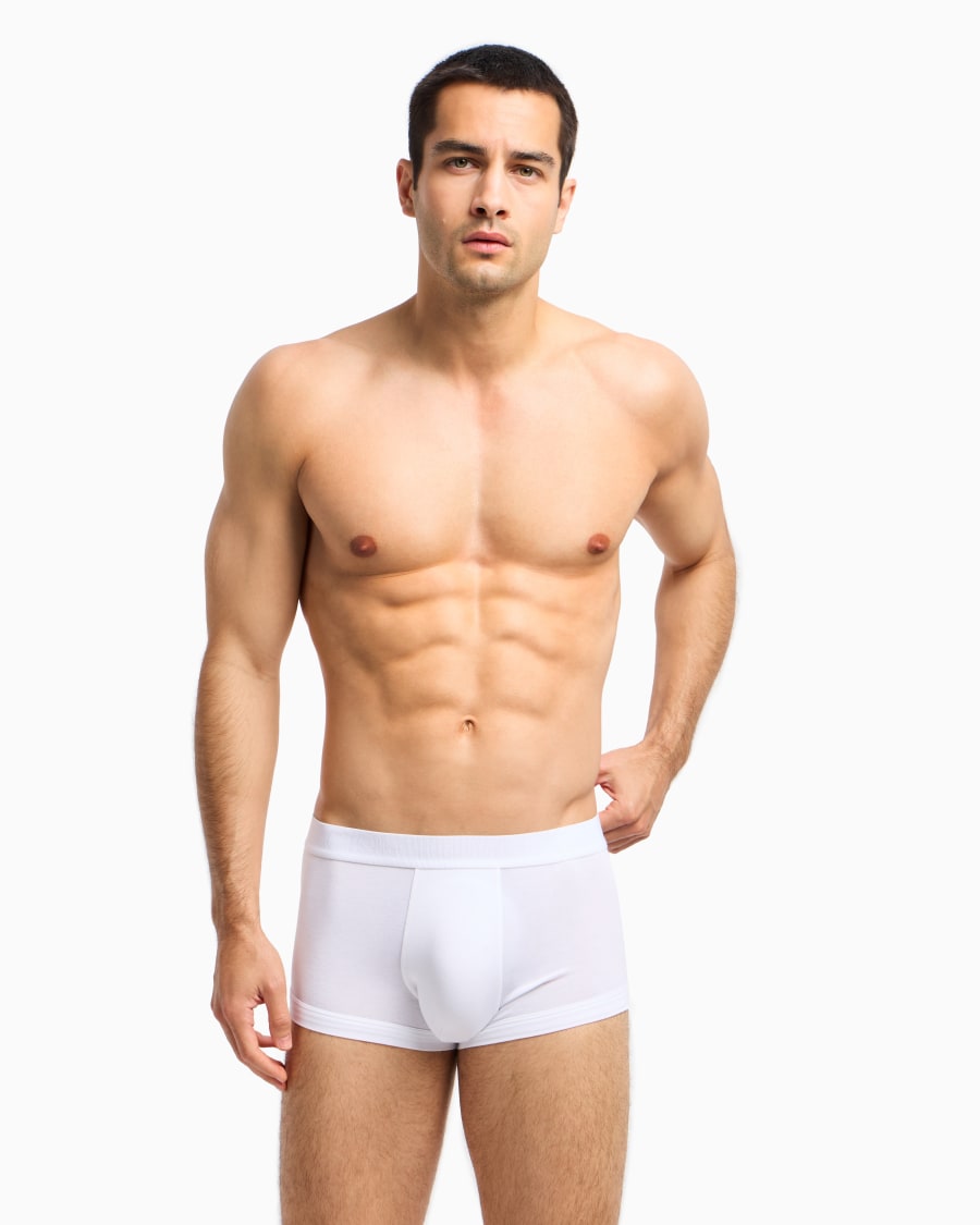 The world of armani BOXER IN JERSEY STRETCH CON BANDA LOGATA Ultimi tre giorni