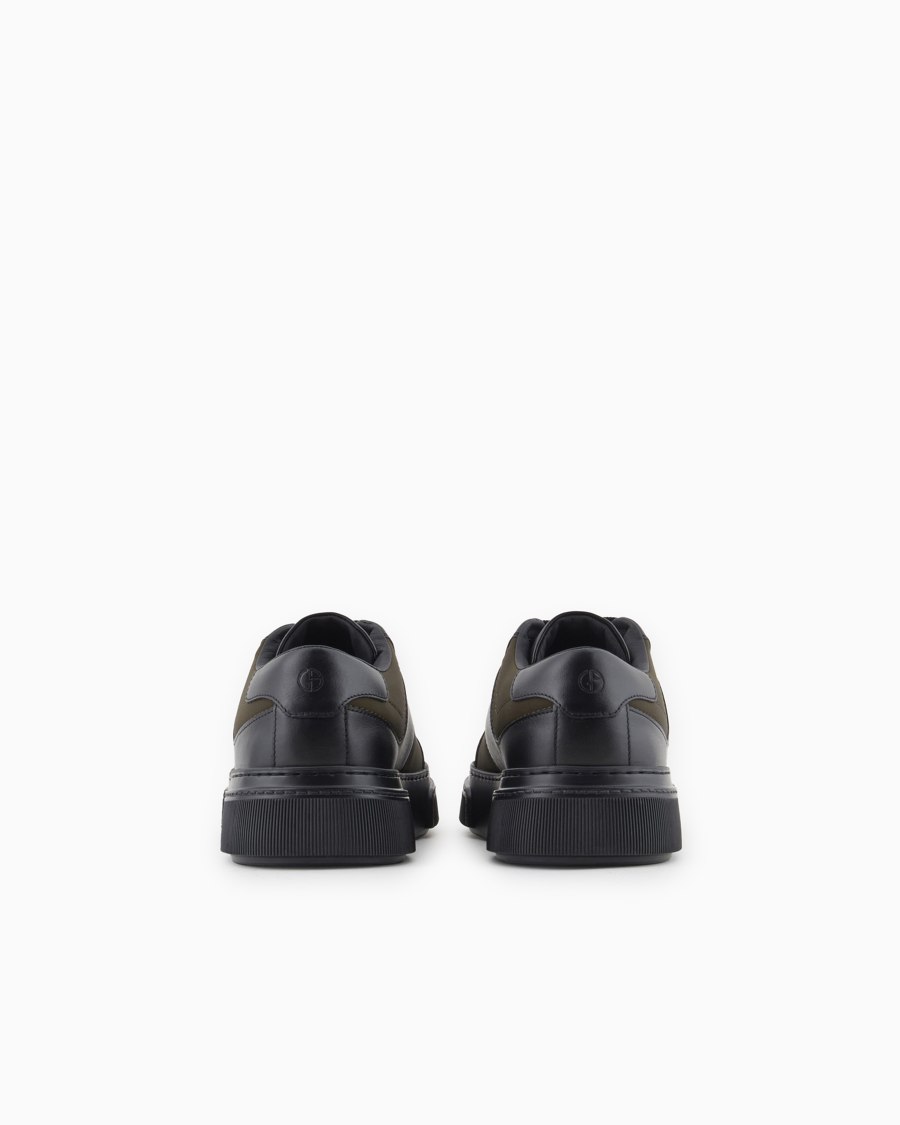 The world of armani SNEAKERS IN PELLE E TESSUTO Discount Store per i nuovi prodotti