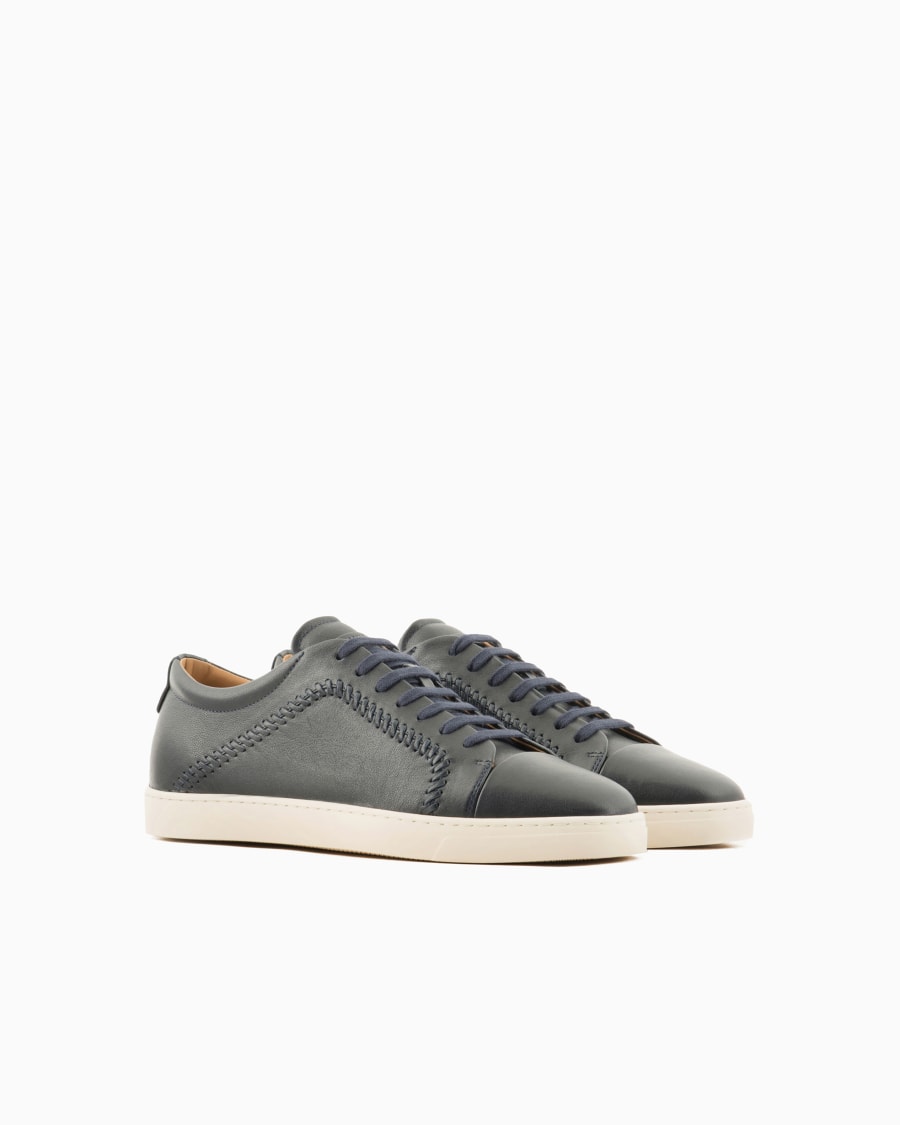 The world of armani SNEAKERS IN NAPPA Super sconto