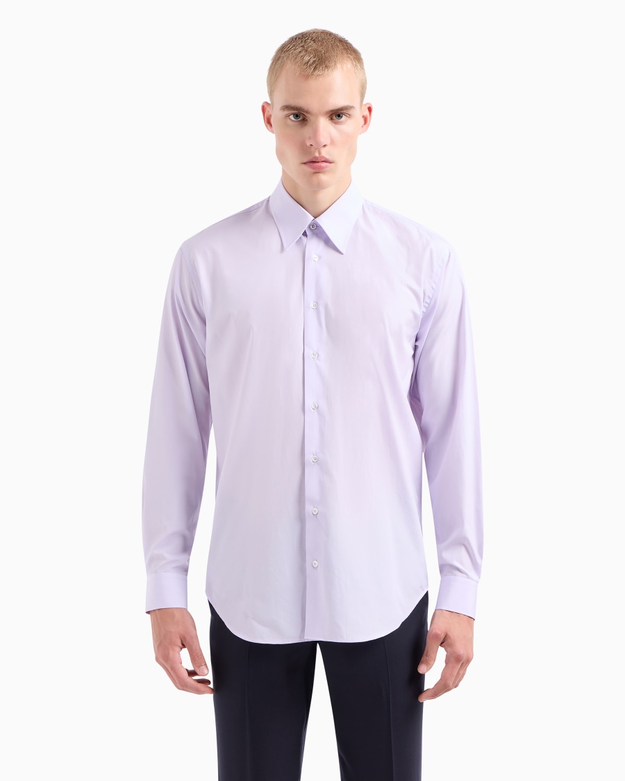 The world of armani CAMICIA REGULAR FIT IN COTONE Enormi sconti