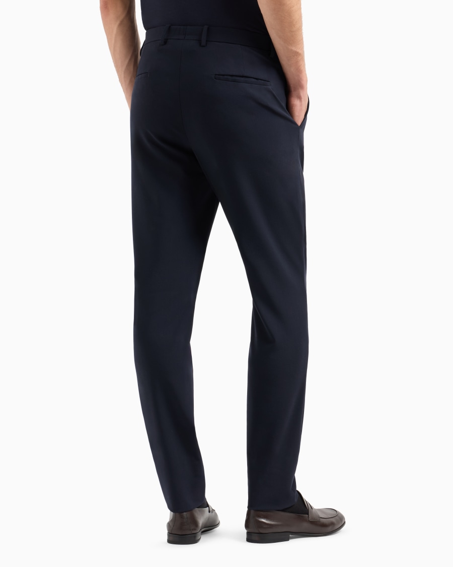 The world of armani PANTALONI IN TELA DI LANA BISTRETCH 50% di sconto con spedizione gratuita