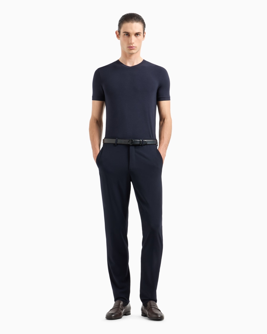 The world of armani PANTALONI IN TELA DI LANA BISTRETCH 50% di sconto con spedizione gratuita