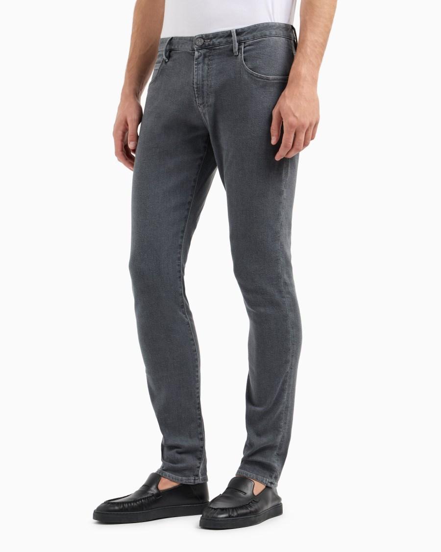 The world of armani PANTALONE 5 TASCHE SLIM FIT IN DENIM DI COTONE STRETCH Limitato a 3 giorni