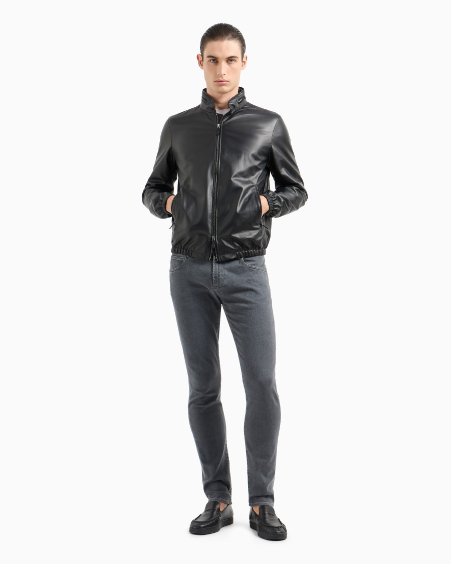 The world of armani PANTALONE 5 TASCHE SLIM FIT IN DENIM DI COTONE STRETCH Limitato a 3 giorni