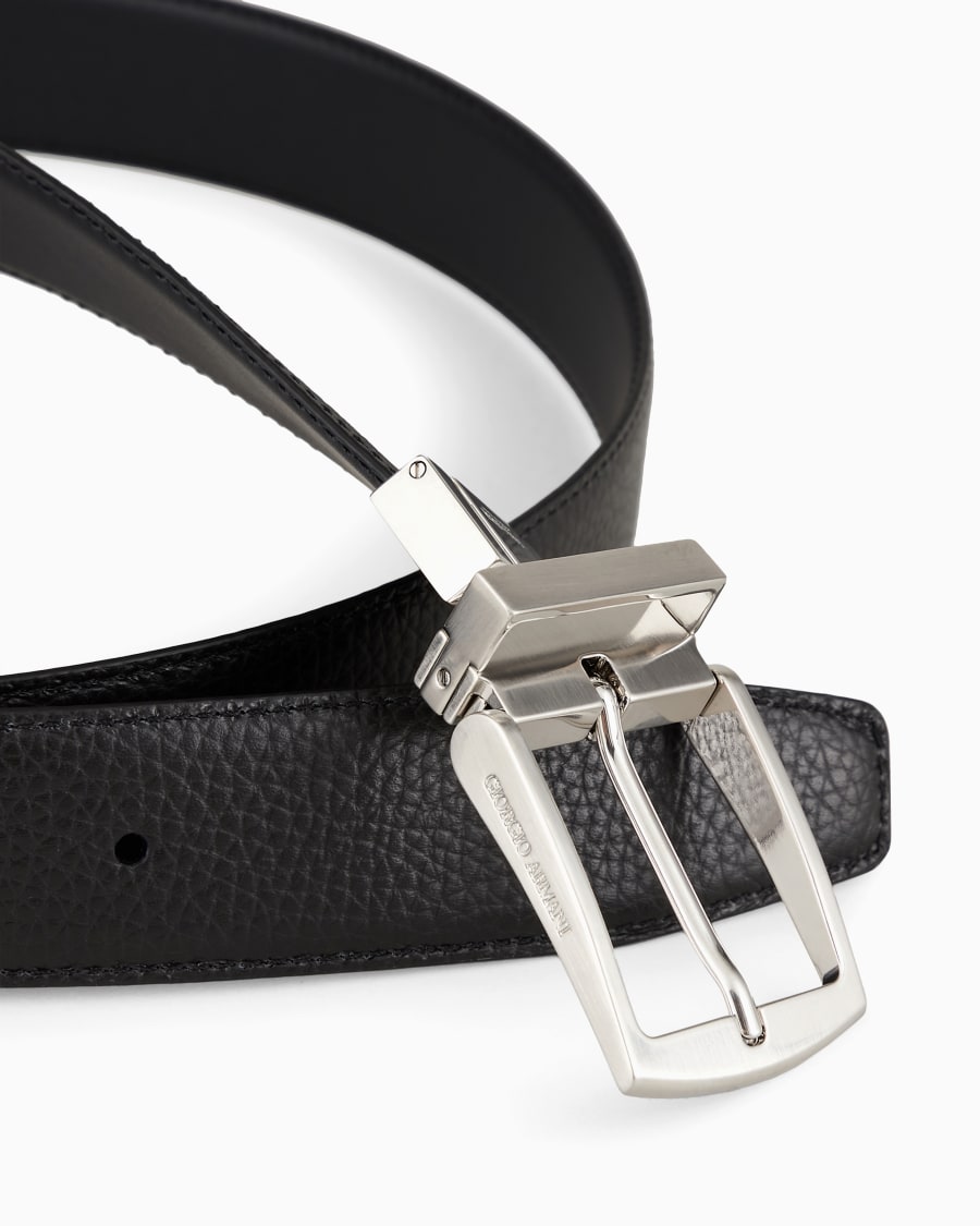 The world of armani CINTURA REVERSIBILE IN PELLE Black Friday Prezzi