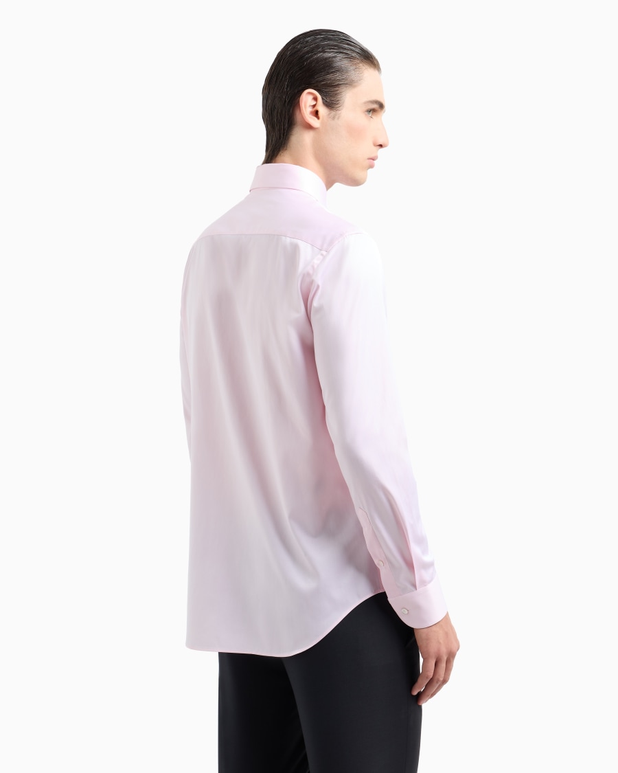 The world of armani CAMICIA IN TWILL DI COTONE In vendita