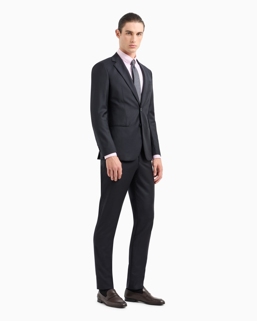 The world of armani CAMICIA IN TWILL DI COTONE In vendita